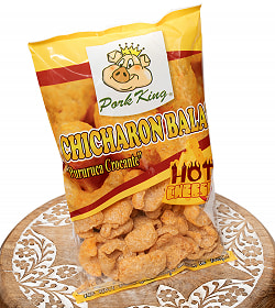 【6個セット】チチャロン バラット - 豚皮の唐揚げ CHICHARON BALAT Hot Cheese - ホットチーズ味 〔Pork-King〕 - サブ3