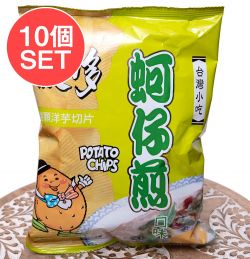 【10個セット】ポテトチップス 牡蠣オムレツ味 54g 【華元】の商品写真