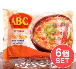 【6個セット】Baso Sapi - バソ味ラーメン[ABC Rasa Baso]の商品写真