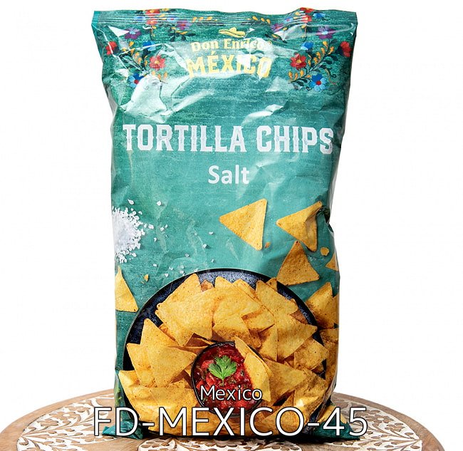ドンエンリコ タコスセット - チップス、ワカモレ、サルサソースなど5種類セット 2 - ドンエンリコ トルティーヤチップス ソルト 175g - TORTILLA CHIPS Salt 【Don Enrico Mexico】(FD-MEXICO-45)の写真です