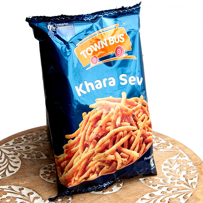 【6個セット】シンプル＆クミン味の南インドスナック - Khara Sev 150g【TOWNBUS】 3 - 斜めから撮影しました