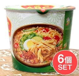 【6個セット】ピリ辛チキン風味 ソトアヤム味 インスタントラーメン - Soto Ayam【ABC】(SET-FOOD-927)