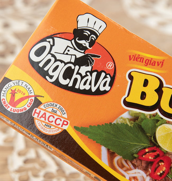 ブン スープの素 - ビーフ味 - オンチャバ　シーズニング ブンボーフェ - BUN BO HUE - [OngChava] 3 - パッケージの一部を拡大しました