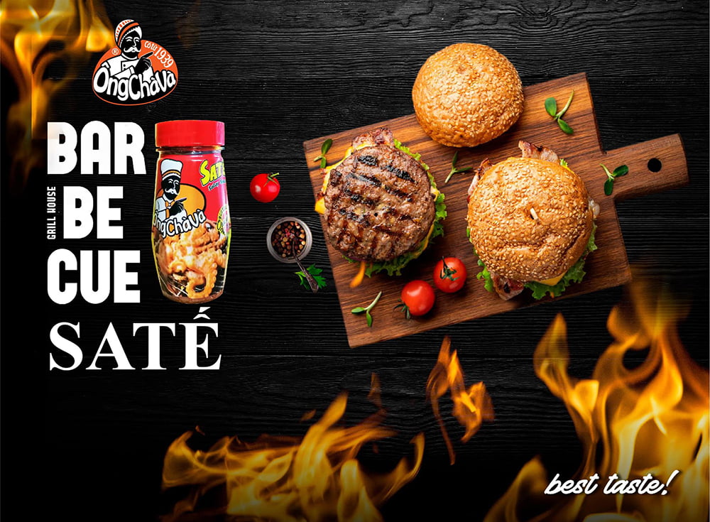 オンチャバ サテソース 500g - ベトナムの食べるラー油 [OngChava]1枚目の下部説明写真です