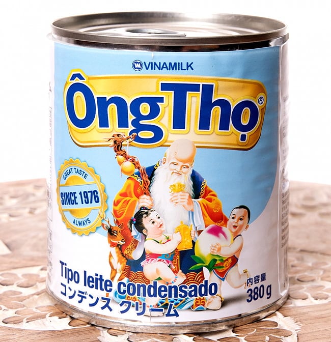 コンデンスクリーム ヴィナミルク 380g[VinaMilk]の写真コンデンスミルク,ベトナムコーヒー,タイコーヒー,ベトナム料理,タイ料理