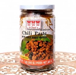 スリーシェフ チリペースト バジル味 200g