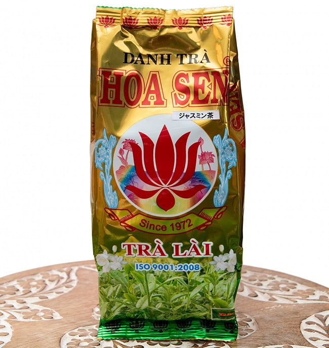 ジャスミン茶 - HOA SEN 70ｇ 【DANH TRA】の写真1枚目です。かわいいパッケージですね。ジャスミン茶,DANH TRA,ベトナム料理,ベトナム,蓮茶,茶葉タイプ