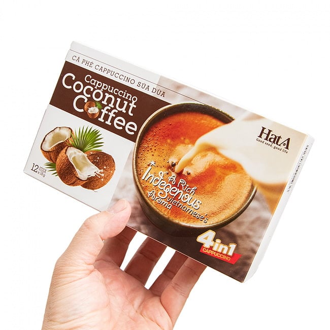 【インスタント】「ハット アー」カプチーノ・ココナッツコーヒー 3 - 異国情緒をご家庭で！
