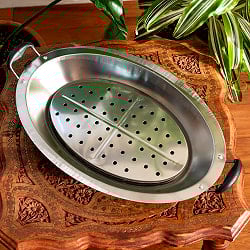 ベトナムの大きなおさかな蒸し鍋 蒸し器 スチーマー　直径約47cm - サブ2