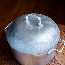 〔約6L〕本場ベトナムのライスペーパースチーマー鍋　蒸しも煮込みも　レトロで無垢なアルミ鍋 - サブ3