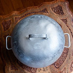 〔約6L〕本場ベトナムのライスペーパースチーマー鍋　蒸しも煮込みも　レトロで無垢なアルミ鍋 - サブ4