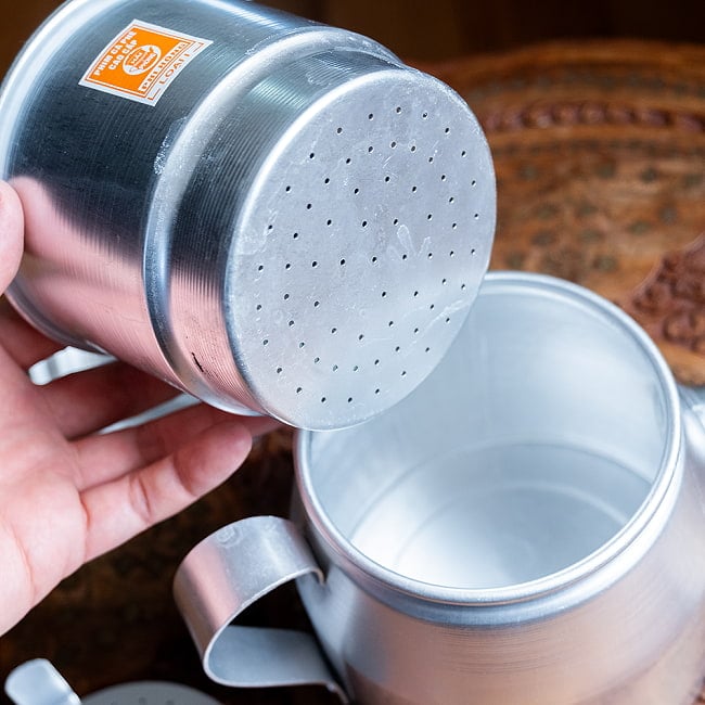 〔容量:約1400ml〕大きなカフェサイズ ベトナムコーヒーメイカー フィルターコーヒー 11 - 上部を外したところです