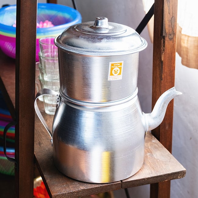 〔容量:約2400ml〕大きなカフェサイズ ベトナムコーヒーメイカー フィルターコーヒー 2 - 全体写真です