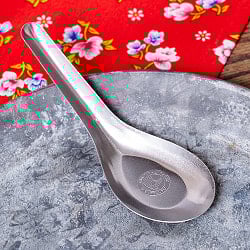 【30個セット】ベトナムのしまうまマーク付き　屋台のレンゲ　スプーンの写真