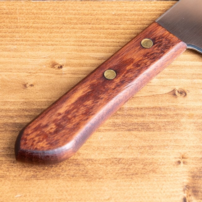 タイのチョッパーナイフ【KIWIブランド】 - Sサイズ 5 - 持ちやすい木製グリップ