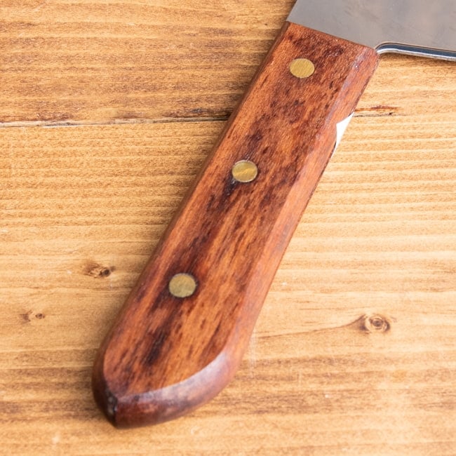タイのチョッパーナイフ【KIWIブランド】 - Mサイズ 5 - 持ちやすい木製グリップ