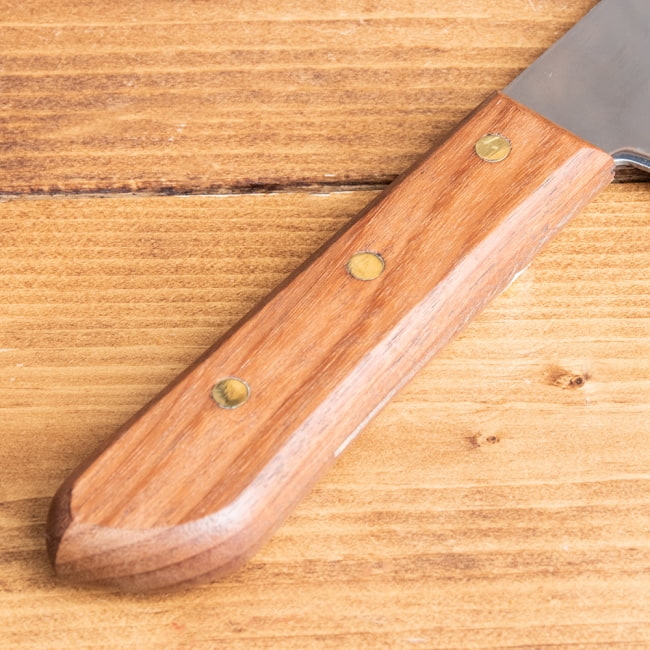 タイのチョッパーナイフ【KIWIブランド】 - Lサイズ 5 - 持ちやすい木製グリップ