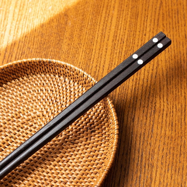 ベトナムからやってきた アジアの箸[丸模様] 4 - 良い雰囲気です