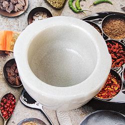 ベトナムの 大理石 スパイスグラインダー 外径11cm 1.6kg - サブ2