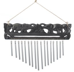 バリ島のハンガーチャイム 【35cm×25cm】 象さんの商品写真