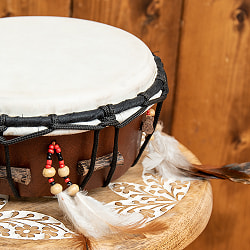 フェザーつきネイティブドラム - rebana 外径23.5cm程度 - サブ3