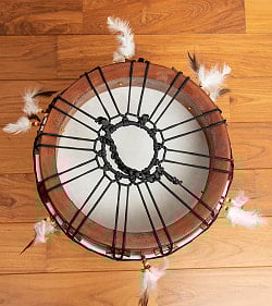 フェザーつきネイティブドラム - rebana 外径36cm程度 - サブ5