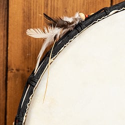 フェザーつきネイティブドラム - rebana 外径41cm程度 - サブ2