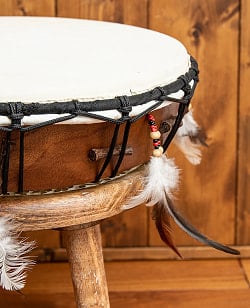 フェザーつきネイティブドラム - rebana 外径41cm程度 - サブ3