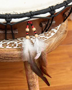 フェザーつきネイティブドラム - rebana 外径41cm程度 - サブ4