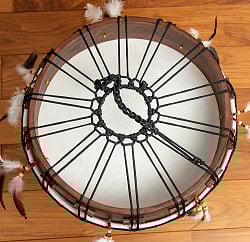 フェザーつきネイティブドラム - rebana 外径41cm程度 - サブ5