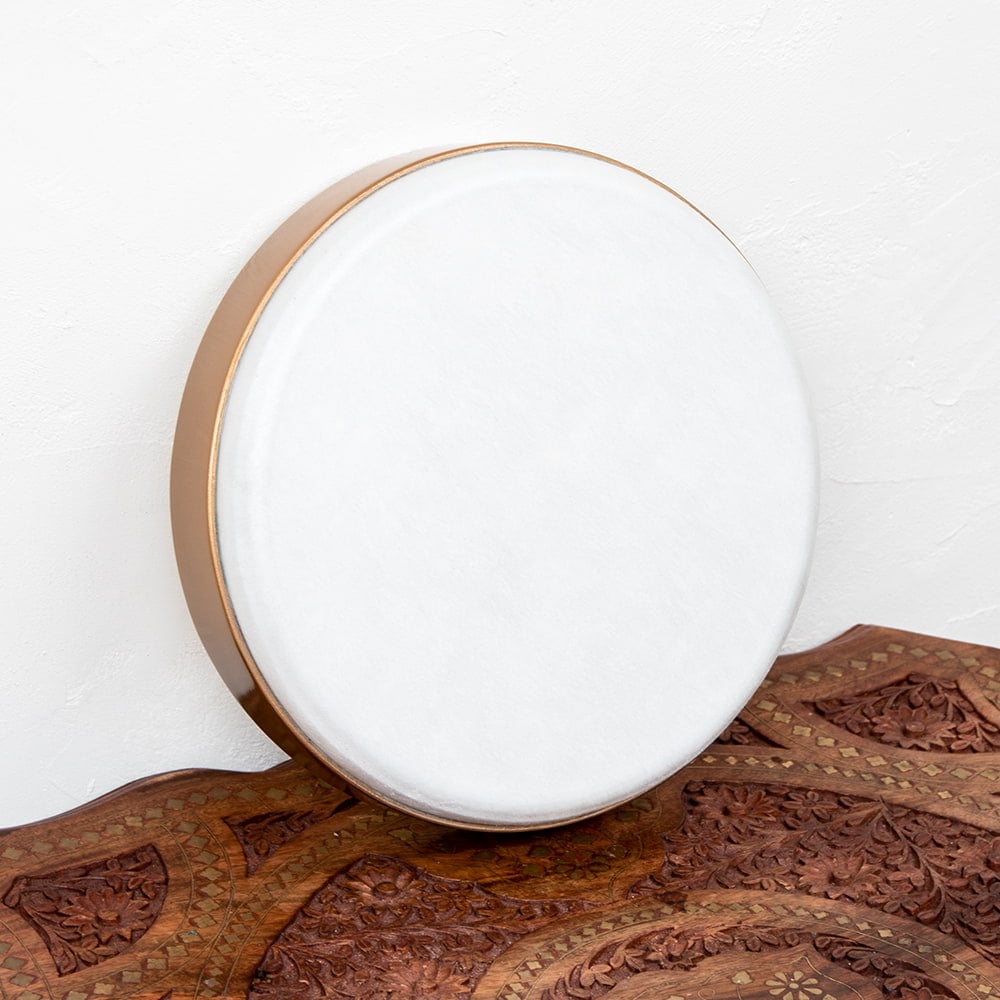 【送料無料】 チューニングできる リム フレームドラム 直径：約24.5cm / ネイティブ アフリカ 打楽器 民族楽器 インド楽器 エスニック