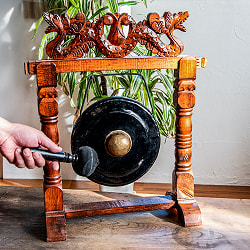 バリ島の吊るしゴング 高さ56.5cm インテリアやレストランディスプレイに - サブ2