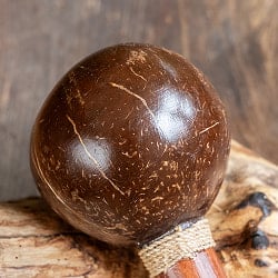 バリ島のココナッツシェイカー＆クラッパー｜2つの音が楽しめる手作りパーカッション - サブ3