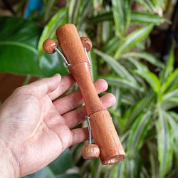 ビヨンビヨン揺れて音が鳴る　木製スプリングクラッパー｜バリ島の手作りパーカッション・リズム遊びにぴったりな民族楽器 - サブ2