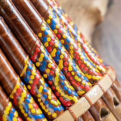 ナチュラルな竹製 バリ島のサンポーニャ｜アンデスの音色を奏でる手作りパンフルート・民族楽器 - サブ5