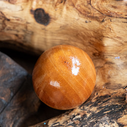 〔Mサイズ 約6.8cm〕木目が綺麗なプレーンタイプ 木製エッグシェイカー｜ころんと可愛い卵型マラカス・バリ島のナチュラルパーカッション - サブ5