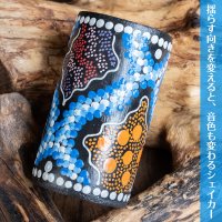 音の変化が楽しいドットペイント シェイカー｜バリ島の手作り民族楽器・ナチュラル素材のリズムパーカッション(BL-INST-195)