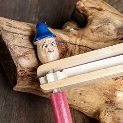 顔つき木製ロータリーパーカッション｜くるくる回してバチバチ音が鳴る 楽しい打楽器 おもちゃ楽器 - サブ3