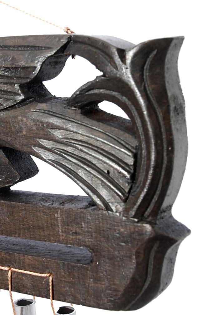 バリ島のハンガーチャイム【25cm×35cm】 3 - 端の部分の拡大写真です。