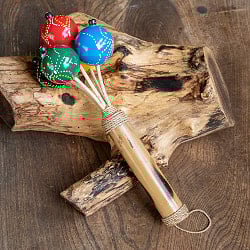 カラフルシェイカー 軽くて鳴らしやすい シャカシャカ優しい音色 - サブ2