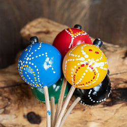 カラフルシェイカー 軽くて鳴らしやすい シャカシャカ優しい音色 - サブ3