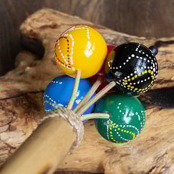 カラフルシェイカー 軽くて鳴らしやすい シャカシャカ優しい音色 - サブ4