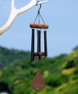倍音が美しいヒーリング風鈴 - Nature’s Melody - 23cm（黒色）【PG18BK】(CHIME-INST-12)