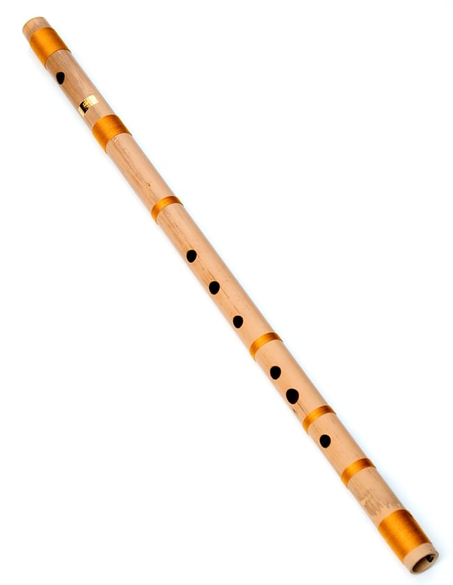 高品質コンサート用バンスリ(BASS E管)の写真1枚目です。全体写真バンスリ,Bansli,インド 管楽器,インド　楽器,民族楽器