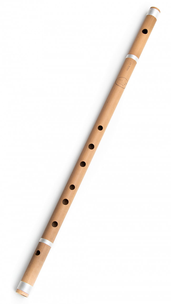 バンスリ(BASS F管)の写真1枚目です。全体図バンスリ,Bansli,インド 管楽器,管楽器,民族楽器