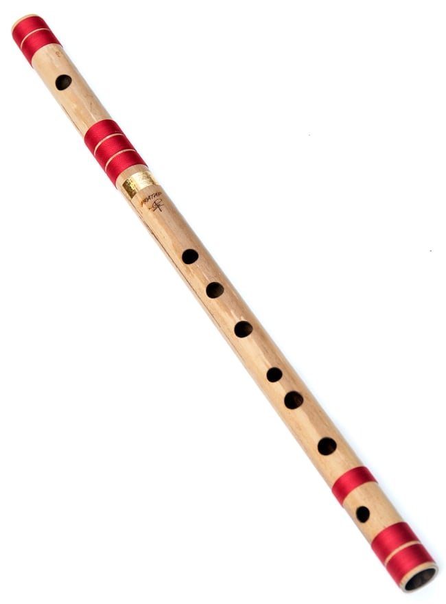 高品質コンサート用バンスリ(C#管)の写真1枚目です。全体写真バンスリ,Bansli,インド 管楽器,インド　楽器,民族楽器