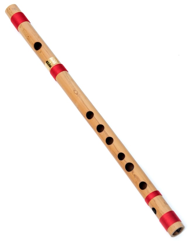 高品質コンサート用バンスリ(E管)の写真1枚目です。全体写真バンスリ,Bansli,インド 管楽器,インド　楽器,民族楽器