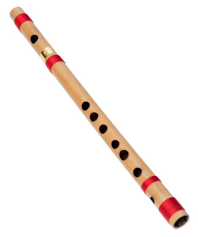 高品質コンサート用バンスリ(F管)の写真1枚目です。全体写真バンスリ,Bansli,インド 管楽器,インド　楽器,民族楽器
