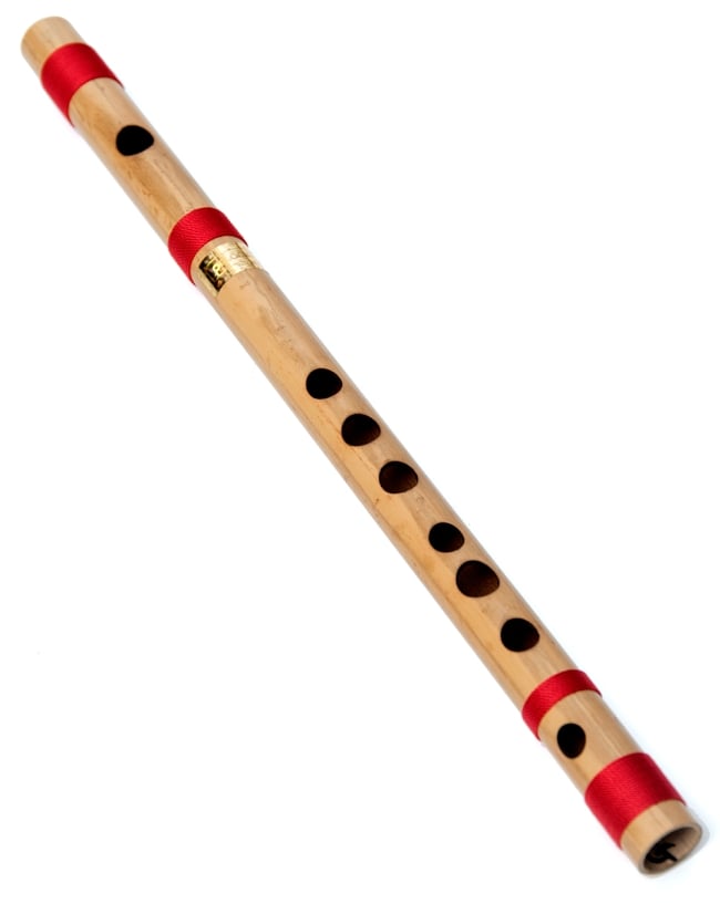 高品質コンサート用バンスリ(G管)の写真1枚目です。全体写真バンスリ,Bansli,インド 管楽器,インド　楽器,民族楽器