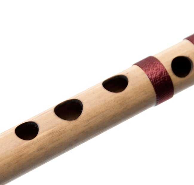 高品質コンサート用バンスリ(A#管) 5 - 一部分を拡大しました